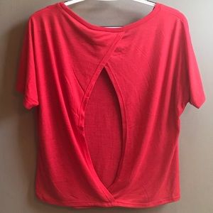 Bella Red open back blouse -Medium -only worn once